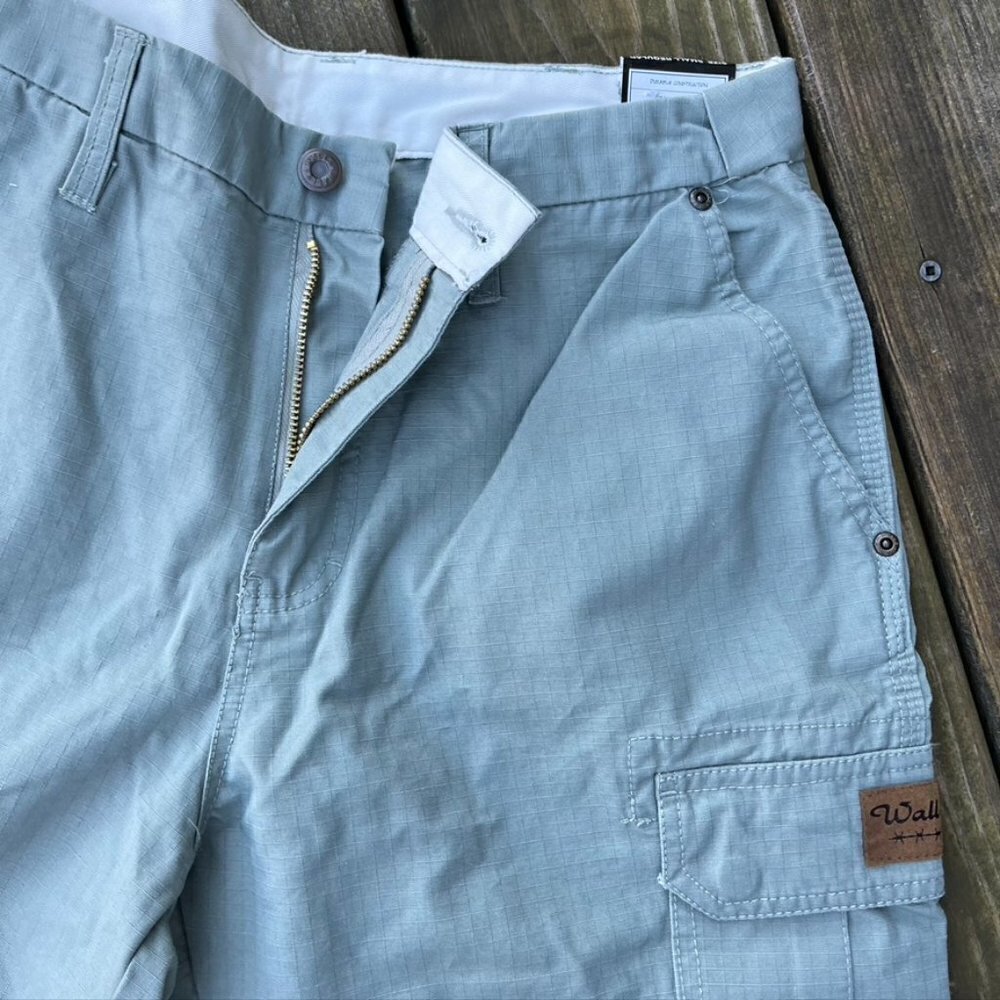 - NWT Walls workwear Green Cargo Shorts Mens Small - Picture 4 of 13